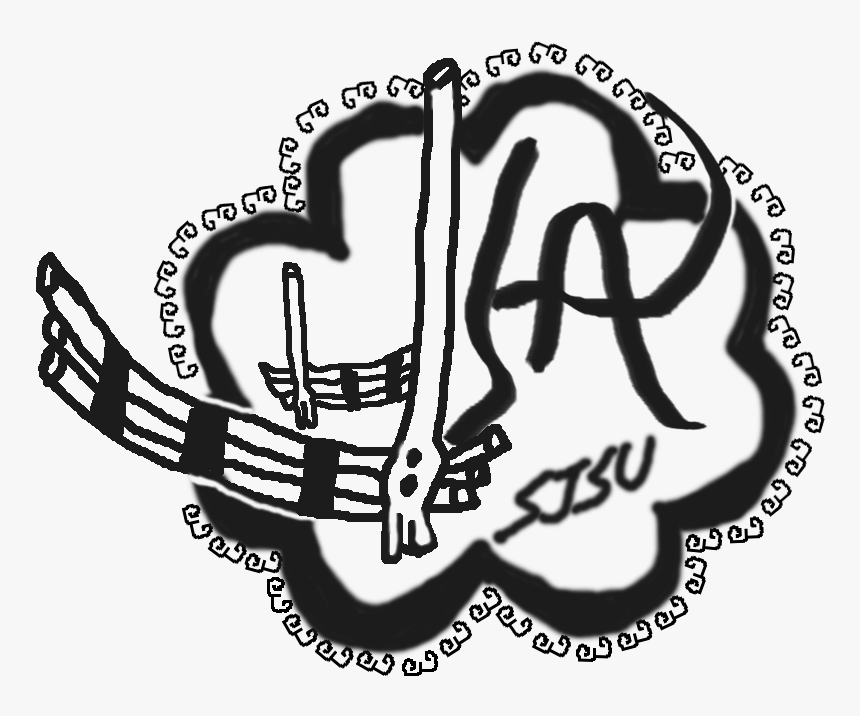 Hsa Sjsu Logo Black And White Transparent Bg - Illustration, HD Png Download