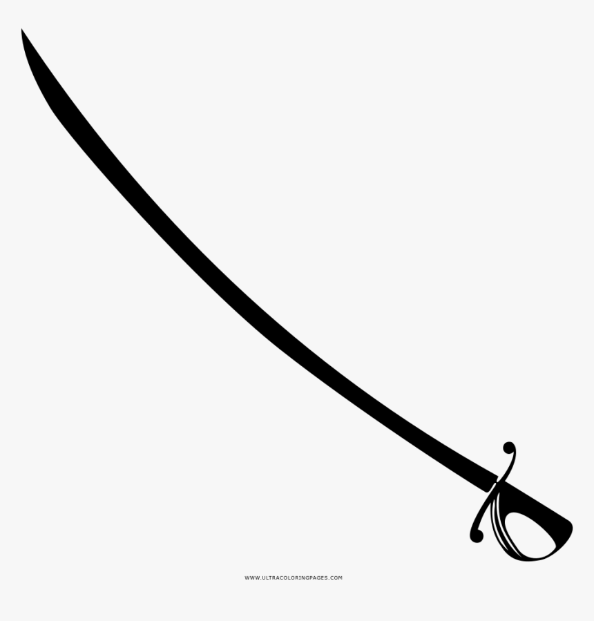 Sabre Coloring Page, HD Png Download