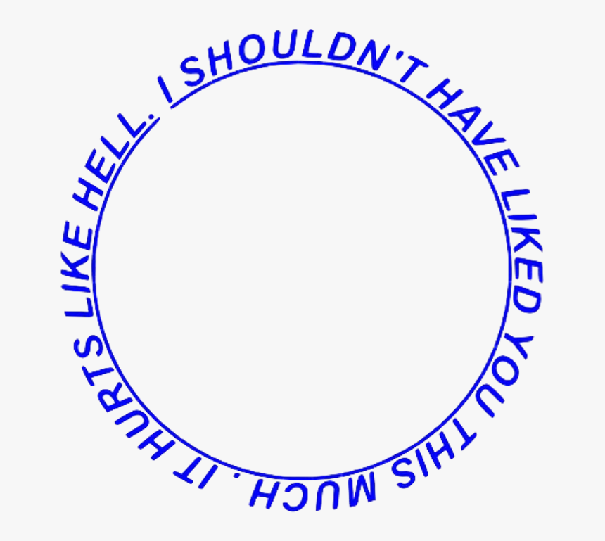 Heartbreak Circle Blue Aesthetic Freetoedit - Circle, HD Png Download