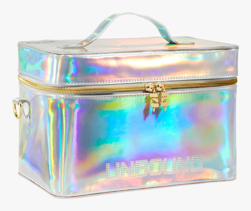 Holographic Train Travel Case With Mirror - Handbag, HD Png Download