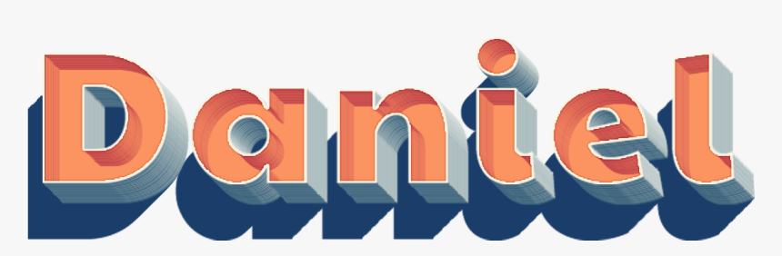 Daniel 3d Letter Png Name - Name Daniel In 3d, Transparent Png