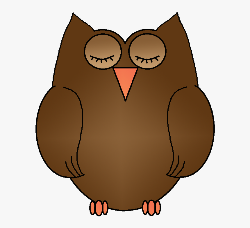 Owl -download The Files Here - Transparent Background Brown Owl Clipart, HD Png Download