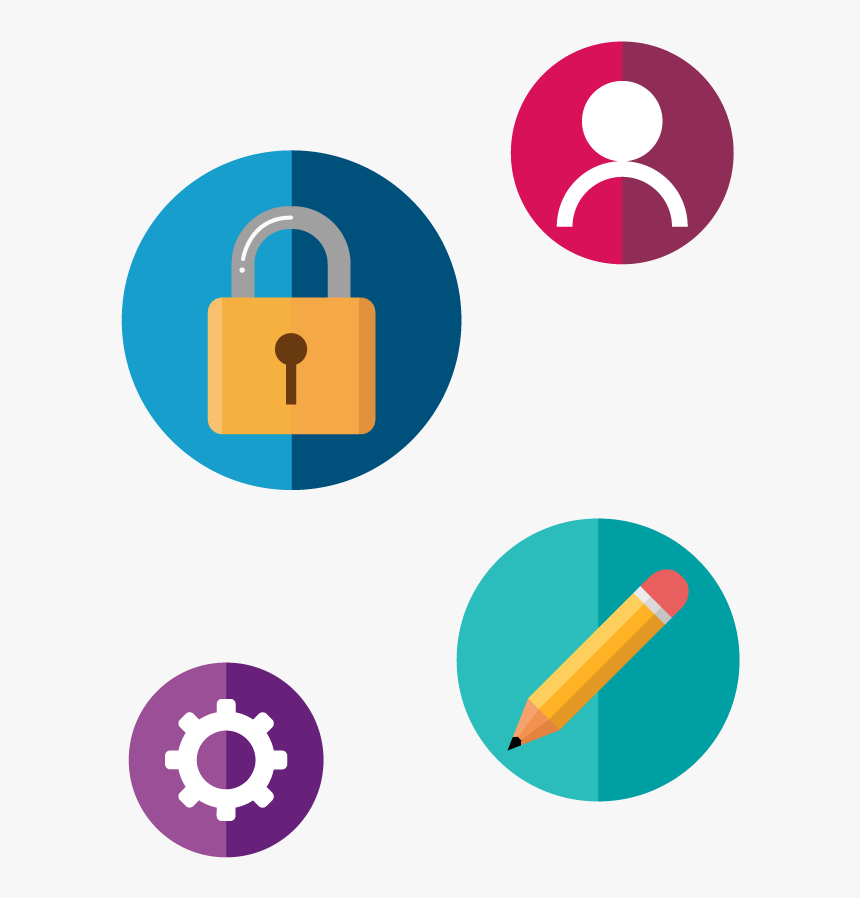 Login And Website Management Icons - Circle, HD Png Download