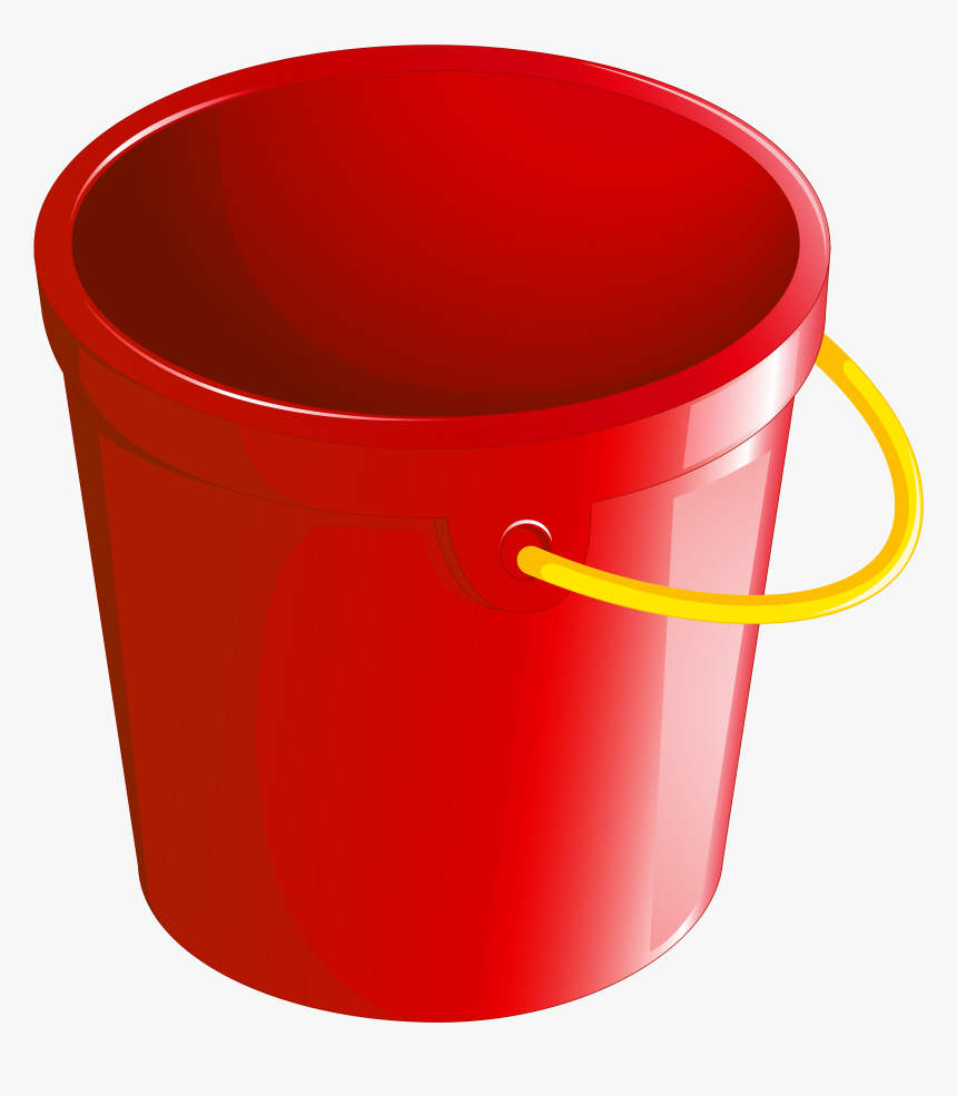 Red Bucket Png Clipart, Transparent Png
