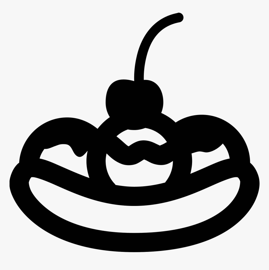 Banana Split Icon - Banana Split Icon Png, Transparent Png