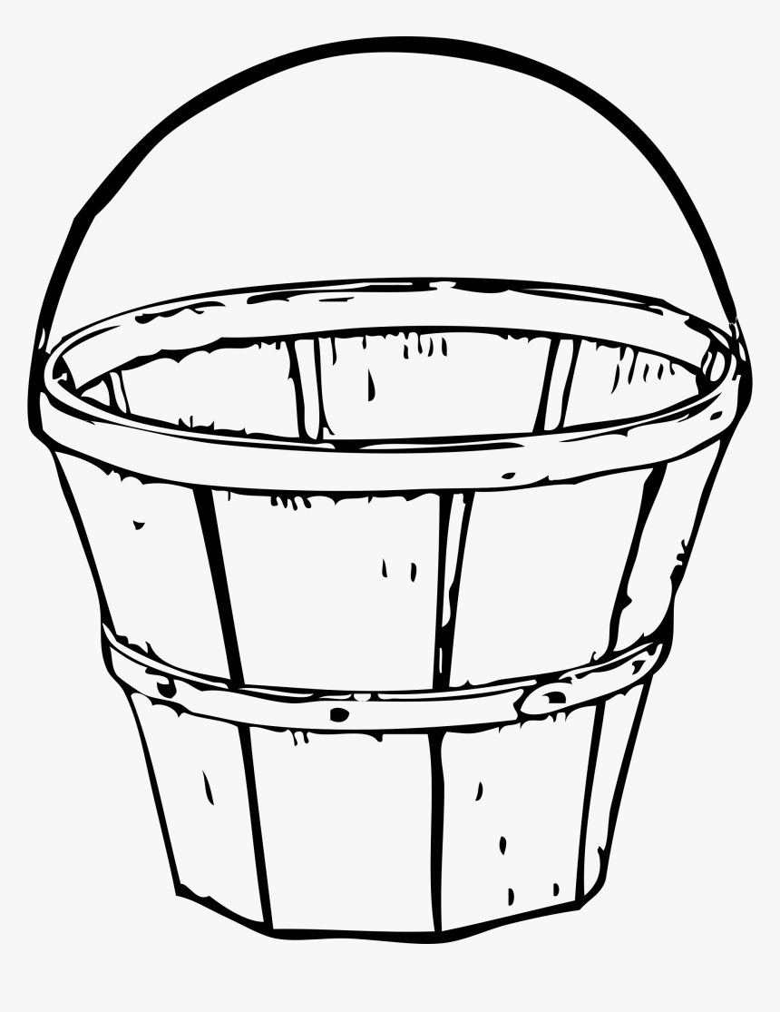 Quart Big Image Png - Basket Line Art, Transparent Png