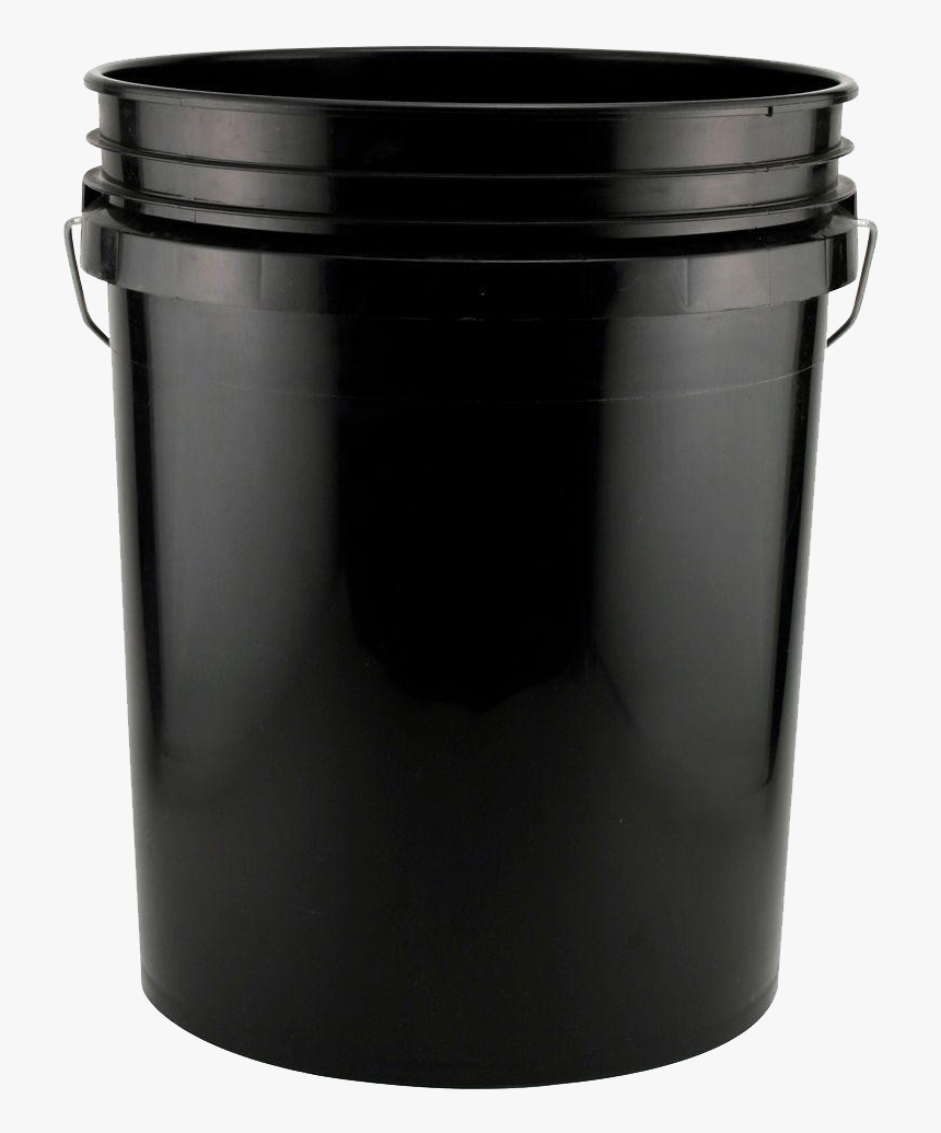 Plastic Bucket Png Clipart - Black 5 Gallon Bucket, Transparent Png