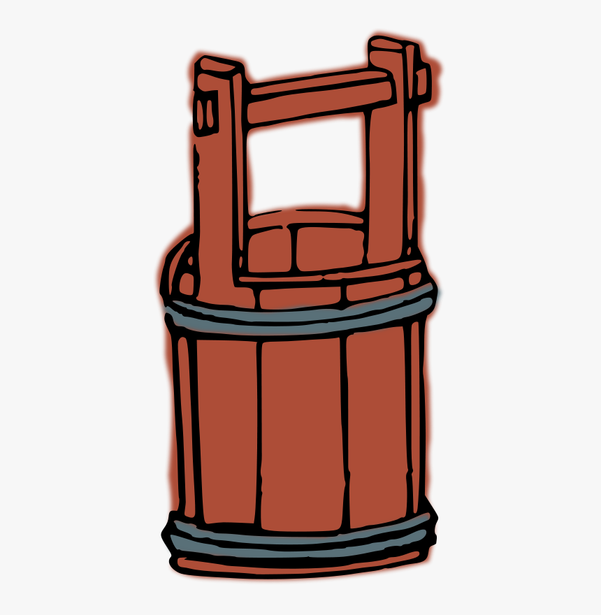 Free Wooden Bucket - دلو بئر كرتون, HD Png Download