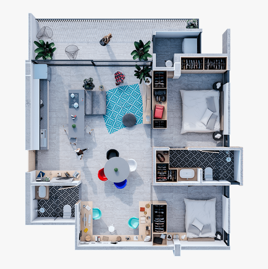 Modelo A - Interior Design, HD Png Download