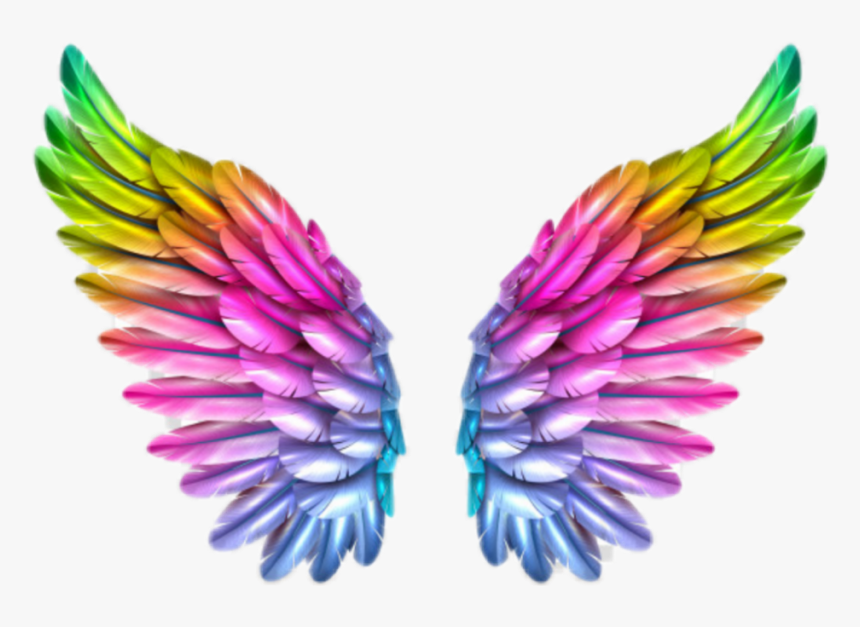Transparent Tinkerbell Wings Png - Colorful Angel Wings Png, Png Download