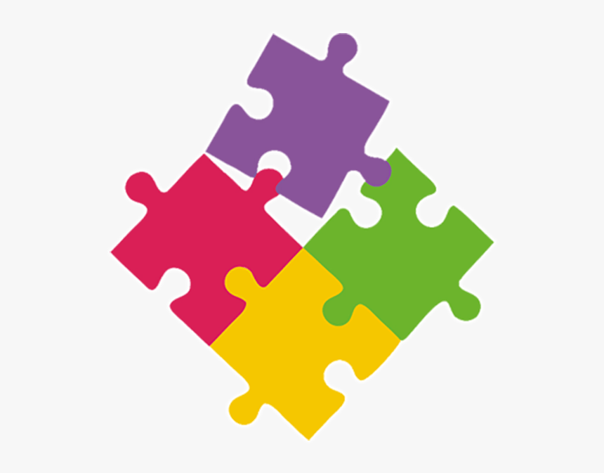 Puzzle Piece Template Colored, HD Png Download
