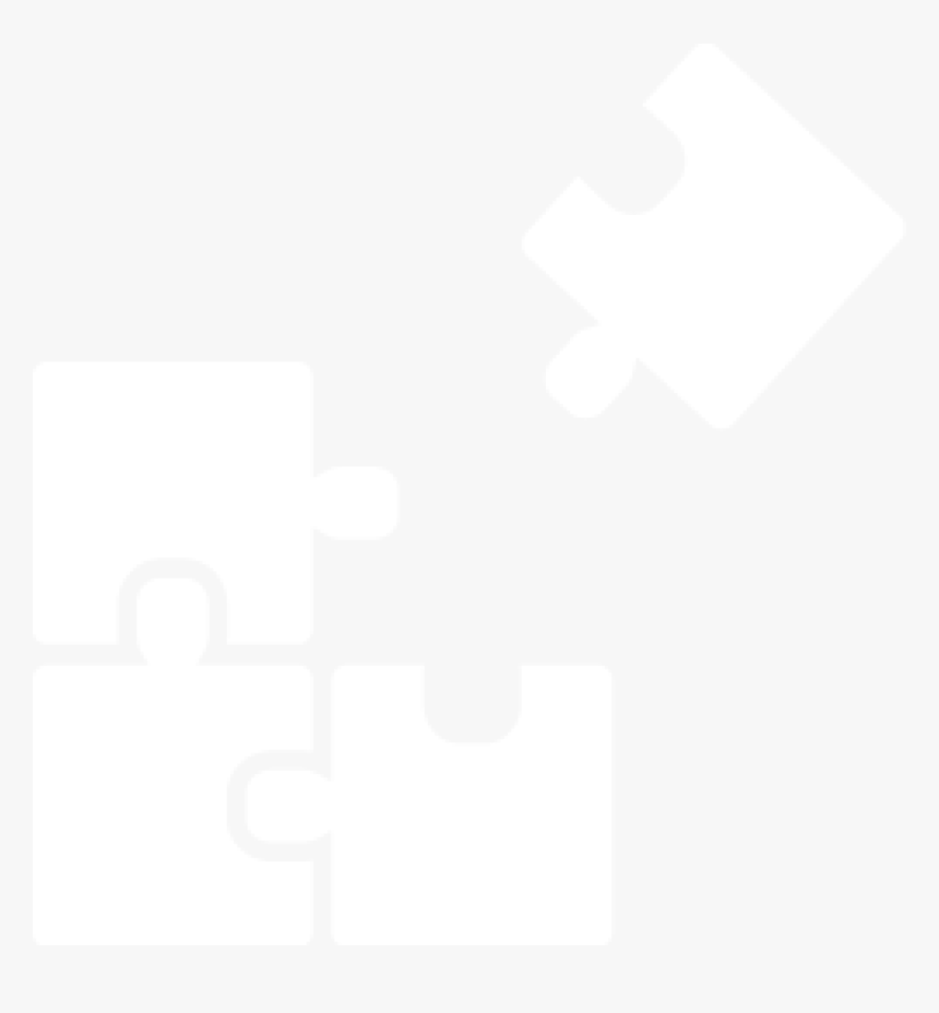 White Icon Puzzle Piece, HD Png Download