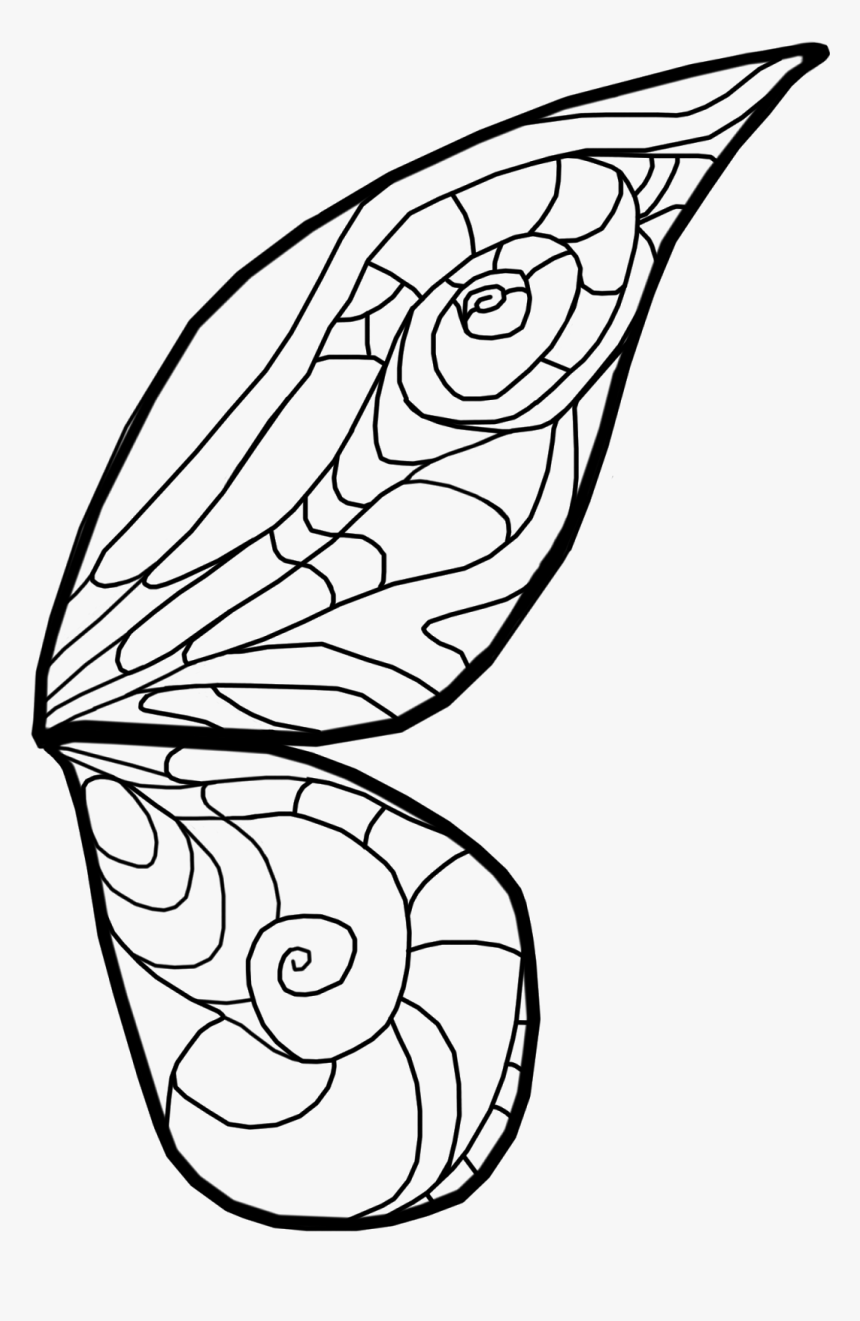 Pixie Wings Clipart Black And White, HD Png Download