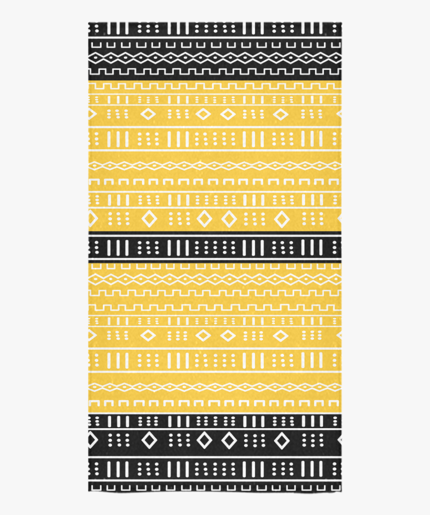 Black And Gold Modern Mudcloth Bath Towel 30 X56 - Poster, HD Png Download