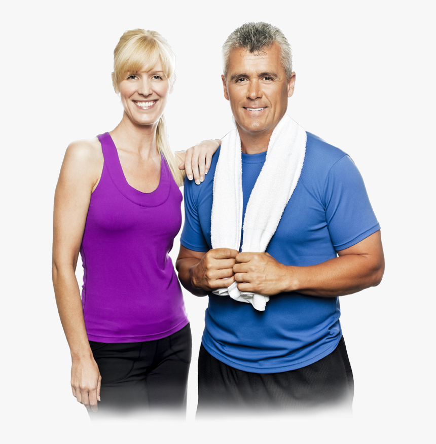 Sports Personal Png - Fit Middle Age Couple, Transparent Png