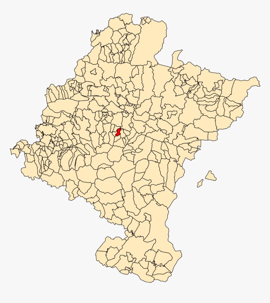 Mapa Terminos Municipales Navarra, HD Png Download