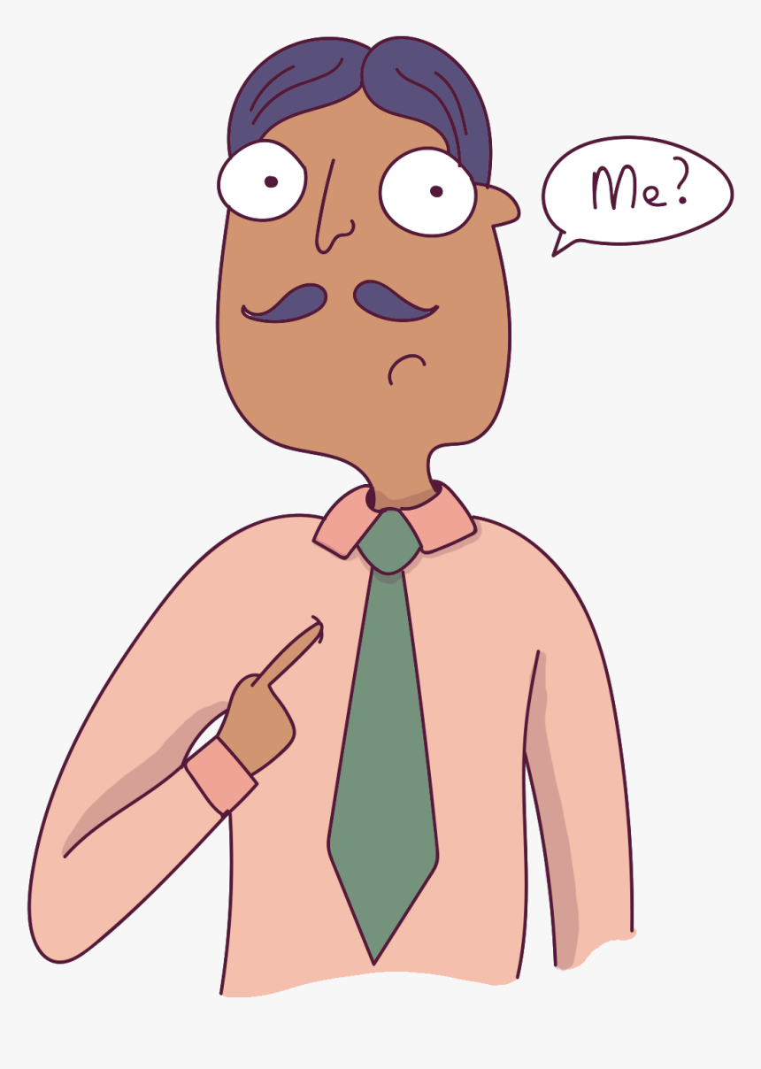 Man Cartoon Confused, HD Png Download