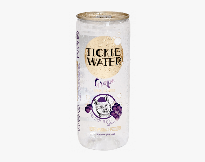 Tickle Water Grape Sparkling Water 8 Oz Cans - Grape Flavored Sparkling Water, HD Png Download