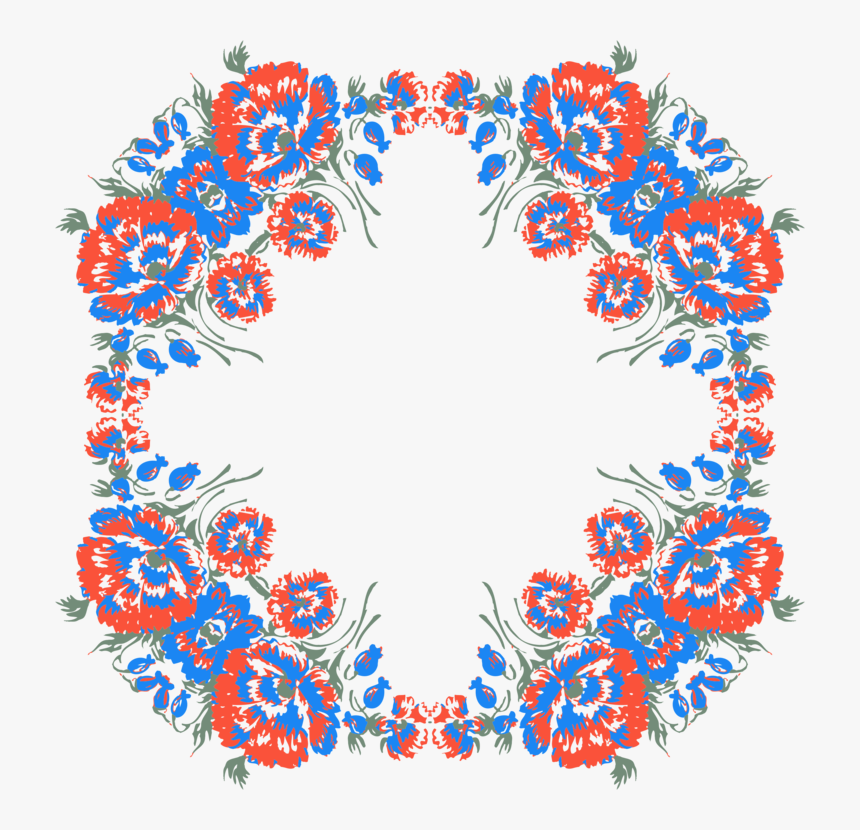 Symmetry,ornament,floral Design - Flowers Design, HD Png Download