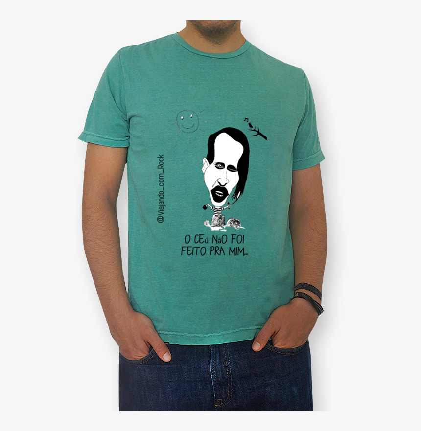 Camiseta Marilyn Manson De Rochenrollna - Camisa Para Dia Dos Pais, HD Png Download