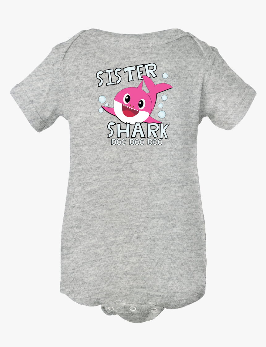 Sister Shark Doo Doo Doo Cute Baby Shark Onesie Bodysuit - Infant Bodysuit, HD Png Download