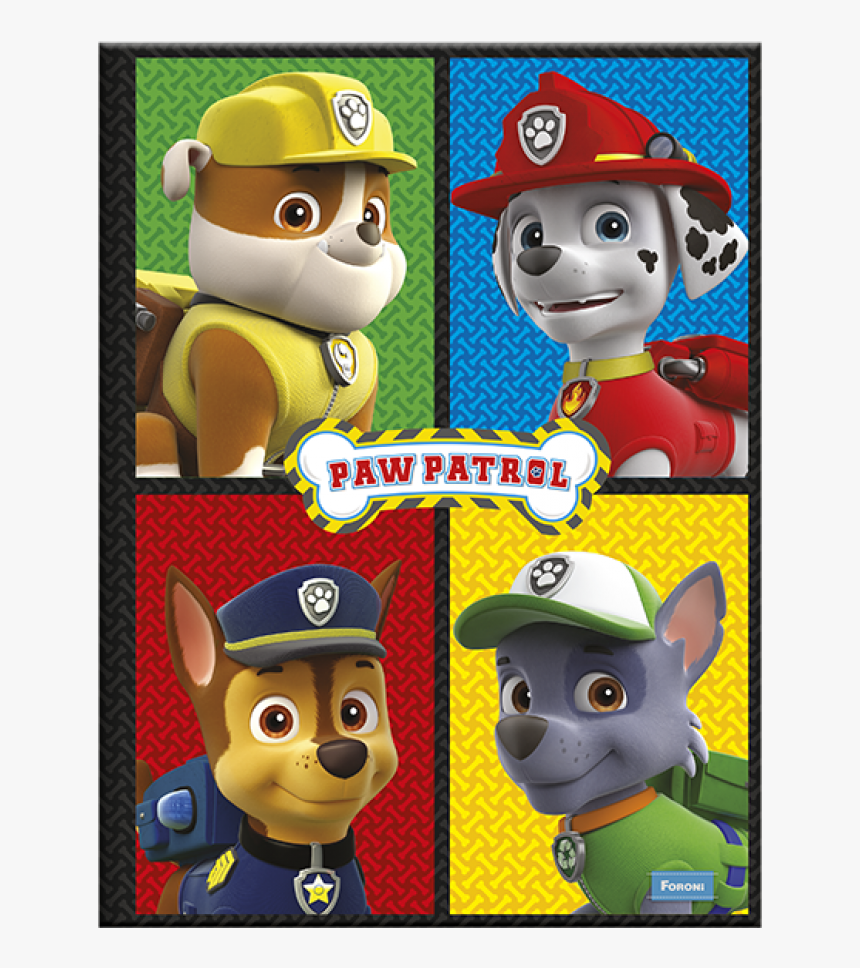 Caderno Foroni Brochurão Capa Dura 96 Folhas Patrulha - Notebook Design Paw Patrol, HD Png Download