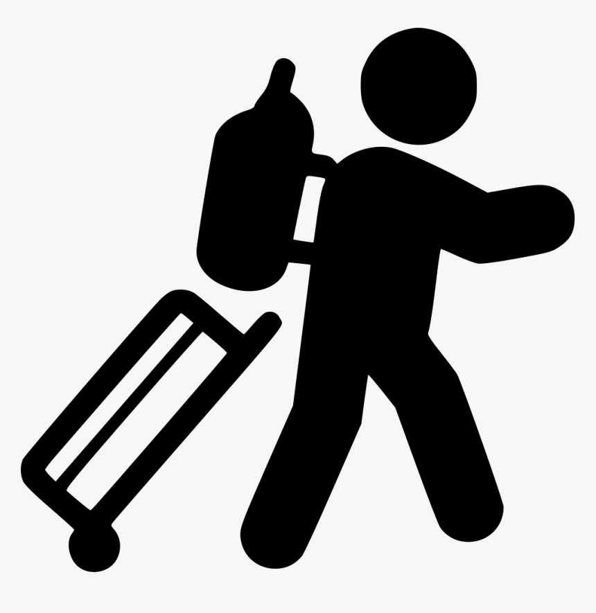 Carrying Luggage - Carrying Luggage Icon, HD Png Download