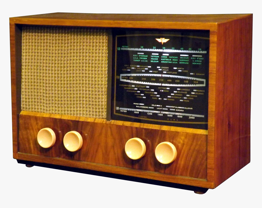 Vintage Radio Png Clipart Transparent, Png Download