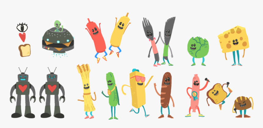 I Love Bread All Characters, HD Png Download