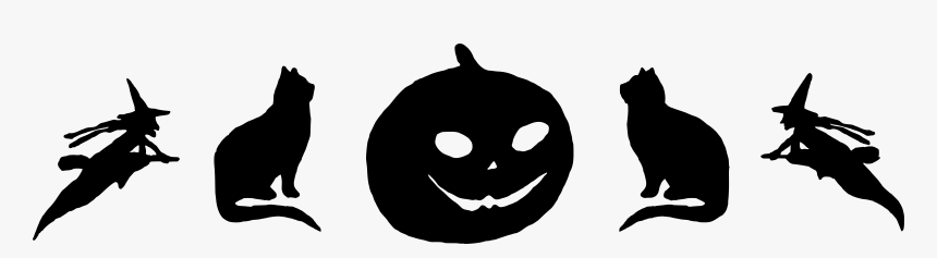 Halloween Silhouettes By @snipsandclips, Halloween - Jack O Lantern Silhouette, HD Png Download
