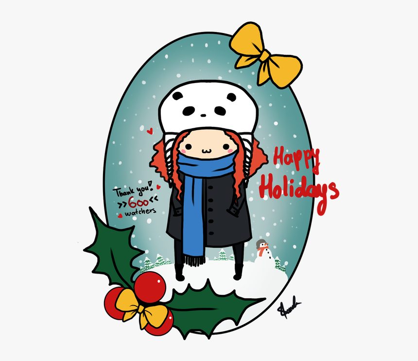 Happy Holidays Clipart Thank You - Cartoon, HD Png Download