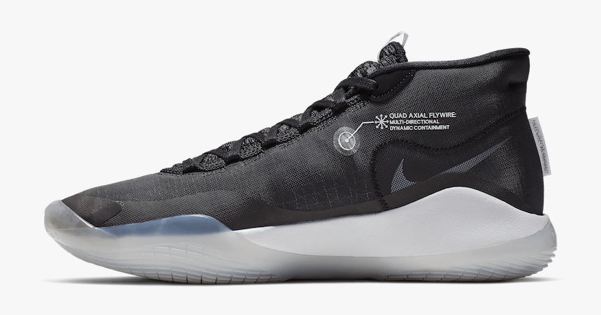 Nike Kd 12 The Day One Black Pure Platinum White Ar7229-001 - New Kd 12 Shoes, HD Png Download