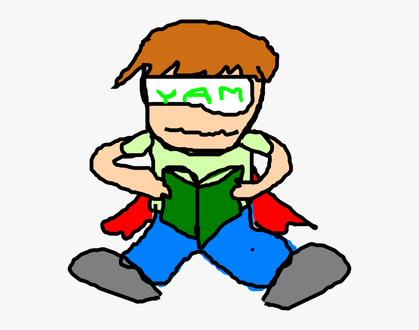 Superman Read Svg Clip Arts - Tchoupi Rentre À L École, HD Png Download