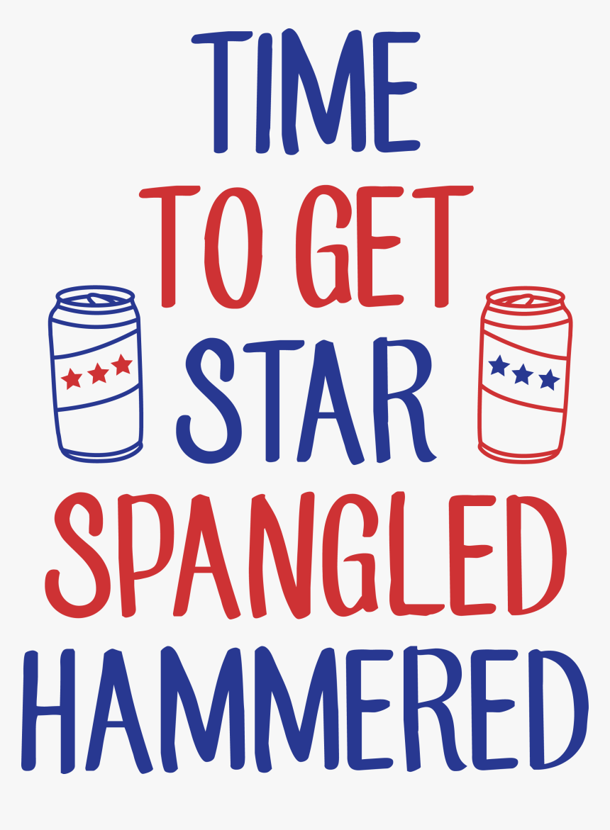 Transparent 4th Of July Banner Png - Star Spangled Hammered Svg, Png Download
