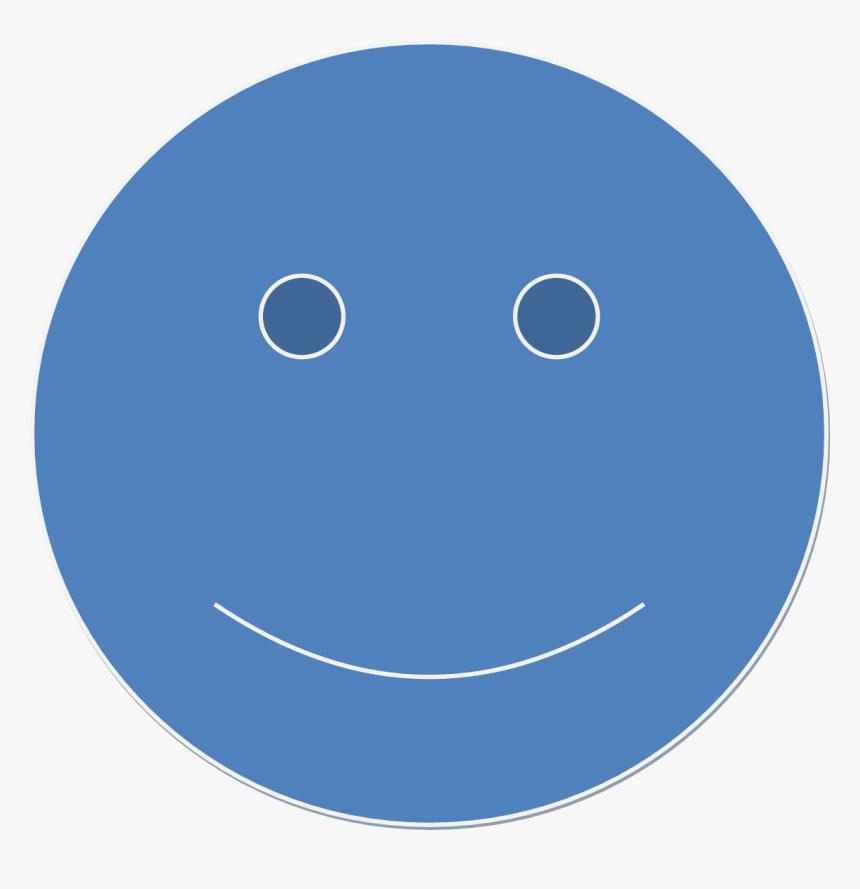 Blue Smiley Face Png - Smiley, Transparent Png