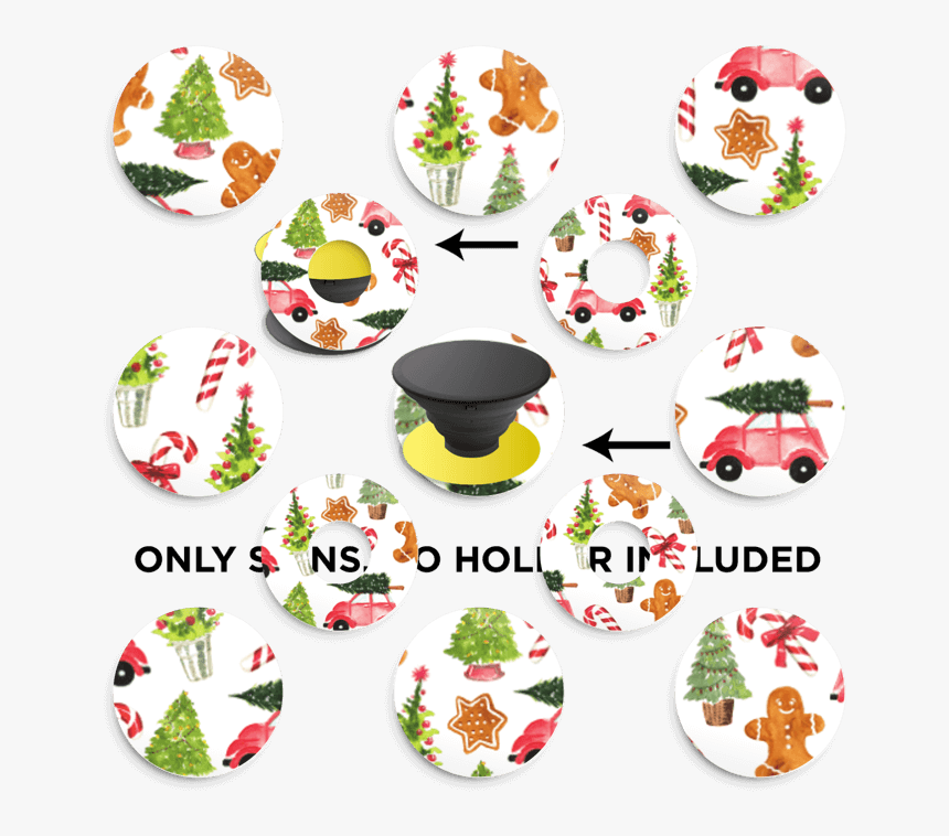 Happy Holidays Skin Phone Holder, HD Png Download