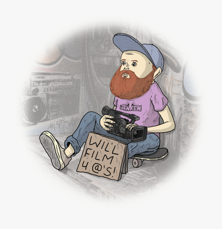 Skateboard Filmer, HD Png Download