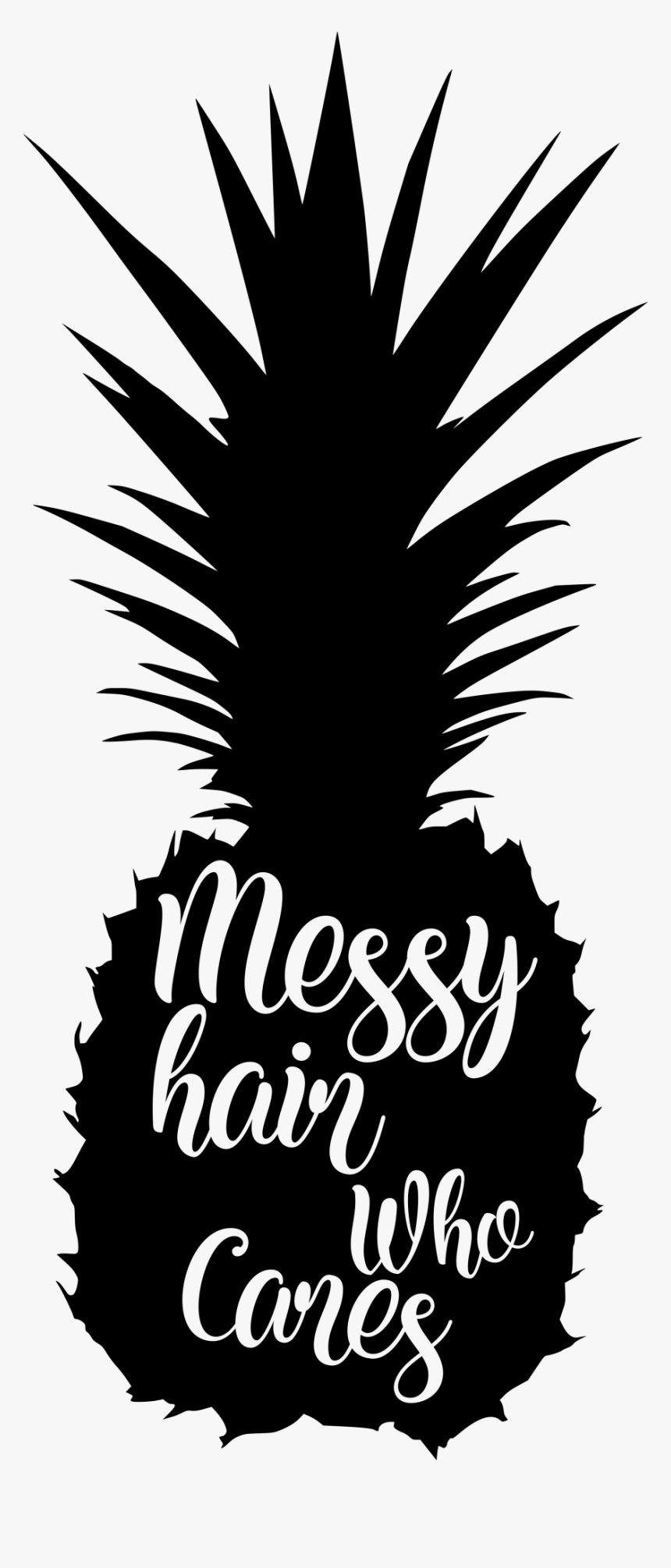 Transparent Messy House Clipart - Pineapple Silhouette, HD Png Download