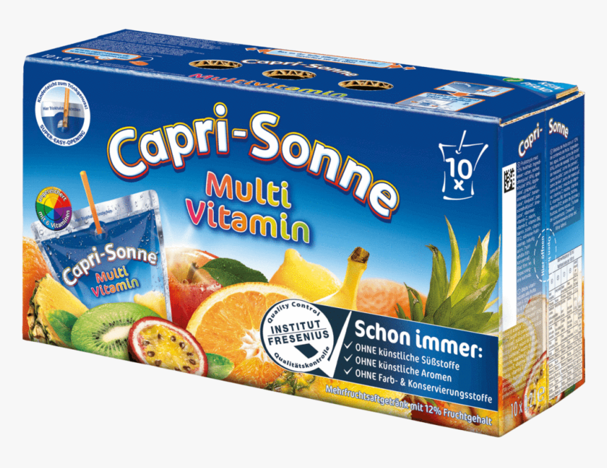 Capri Sun Drink Multivitamin 10 X 200ml - Capri Sonne Mystic Dragon, HD Png Download
