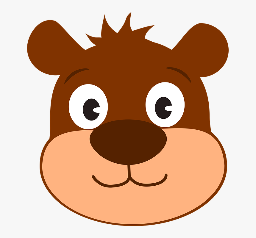 Bear Cartoon Hair Messy Forest Ears Beautiful Cute Bear