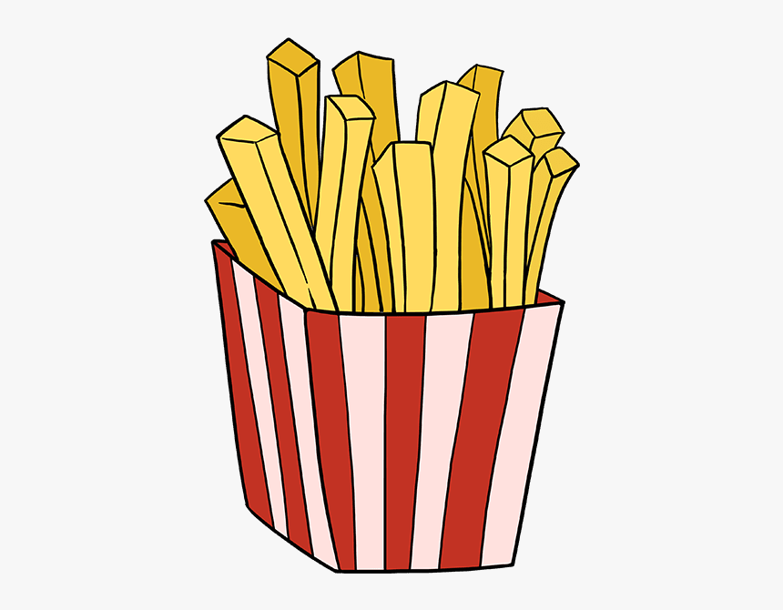 How To Draw French Fries - Easy Draw French Fries, HD Png Download