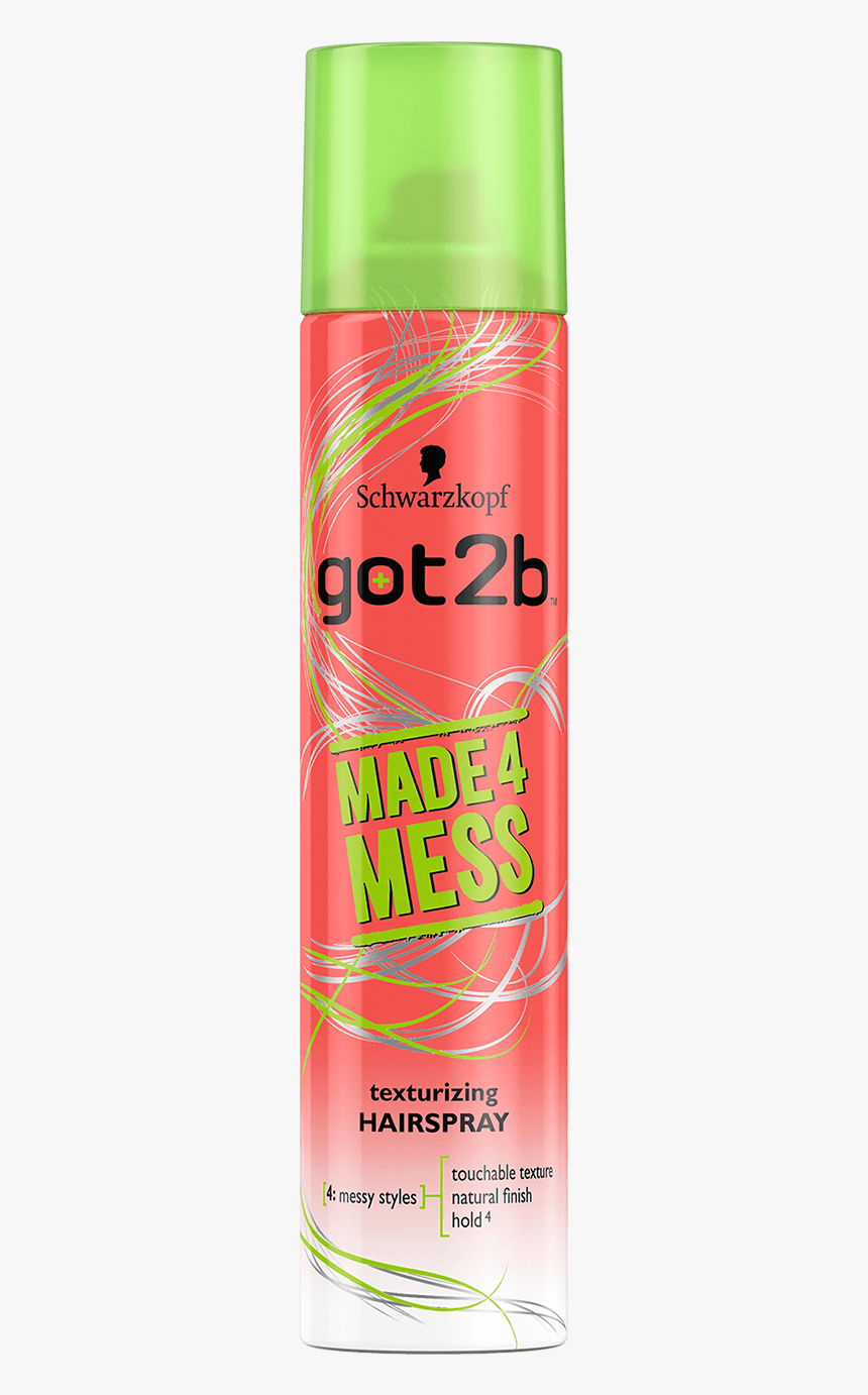 Got2b Made4mess Hairspray - Schwarzkopf Got2b Made 4 Mess, HD Png Download