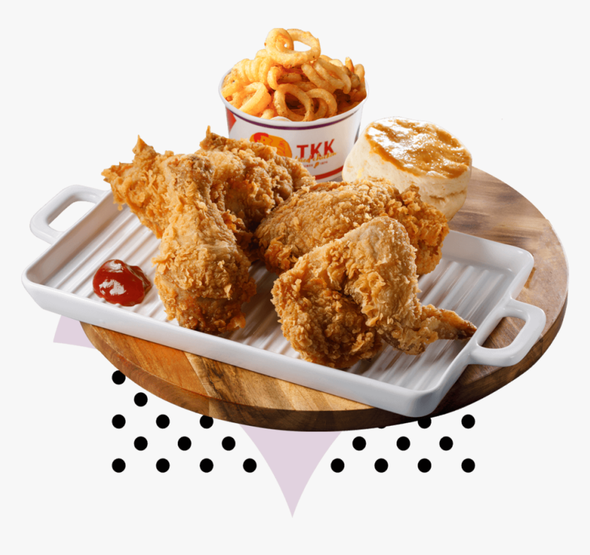 4 Pieces Chicken Large - Crispy Fried Chicken, HD Png Download
