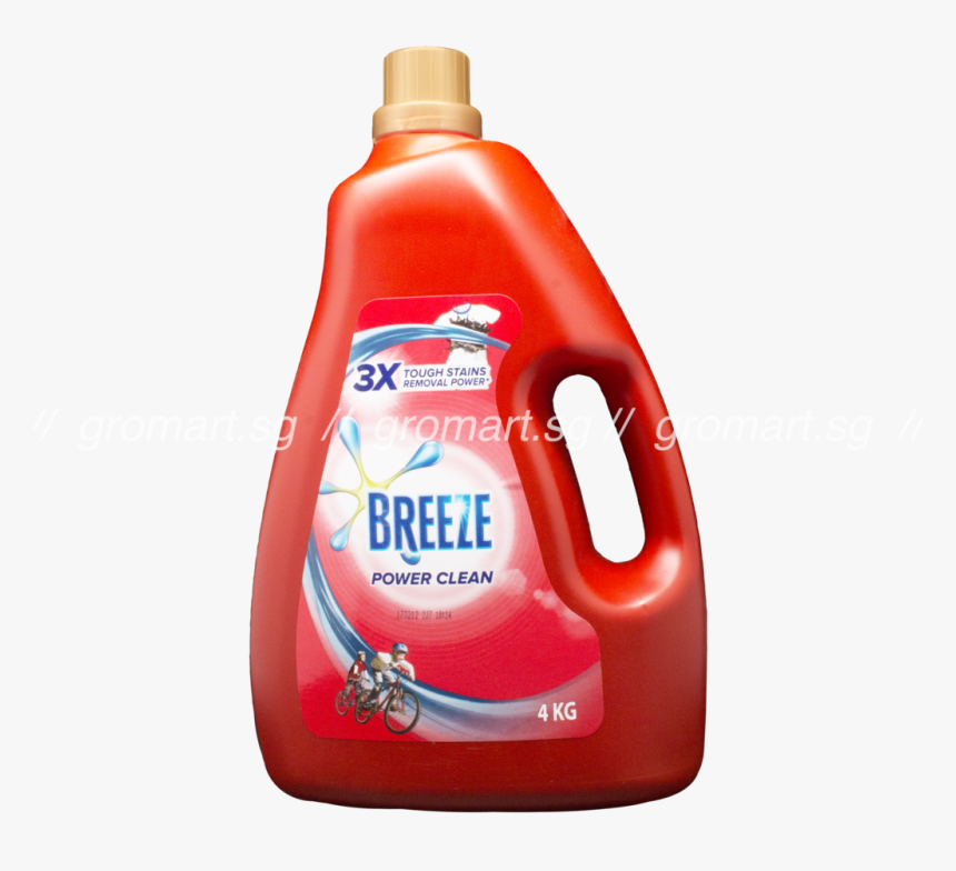 Breeze Power Clean Liquid Detergent 4kg - Breeze Detergent, HD Png Download