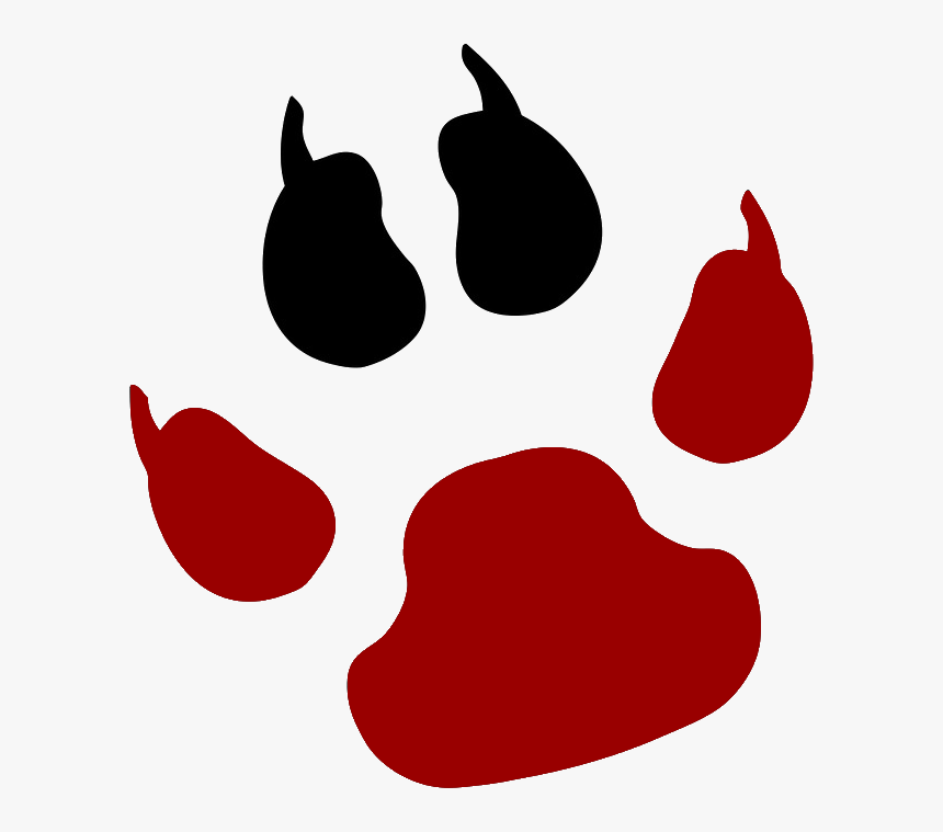 Transparent Tiger Paw Clipart - Paw Print, HD Png Download