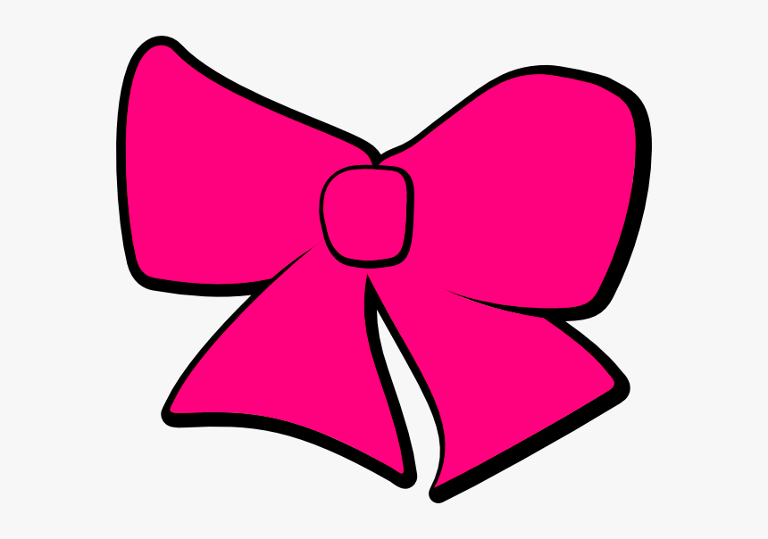Ribbon Clipart Cheerleading - Hair Bow Clipart, HD Png Download