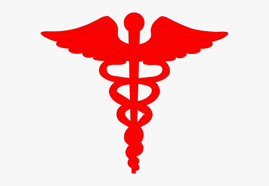 Doctor Logo Clip Art At Clipart Library - Rod Of Asclepius Red, HD Png Download