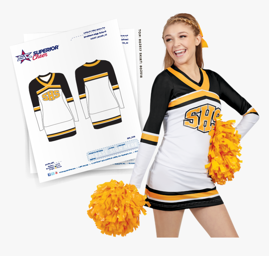Cheerleading Uniform, HD Png Download