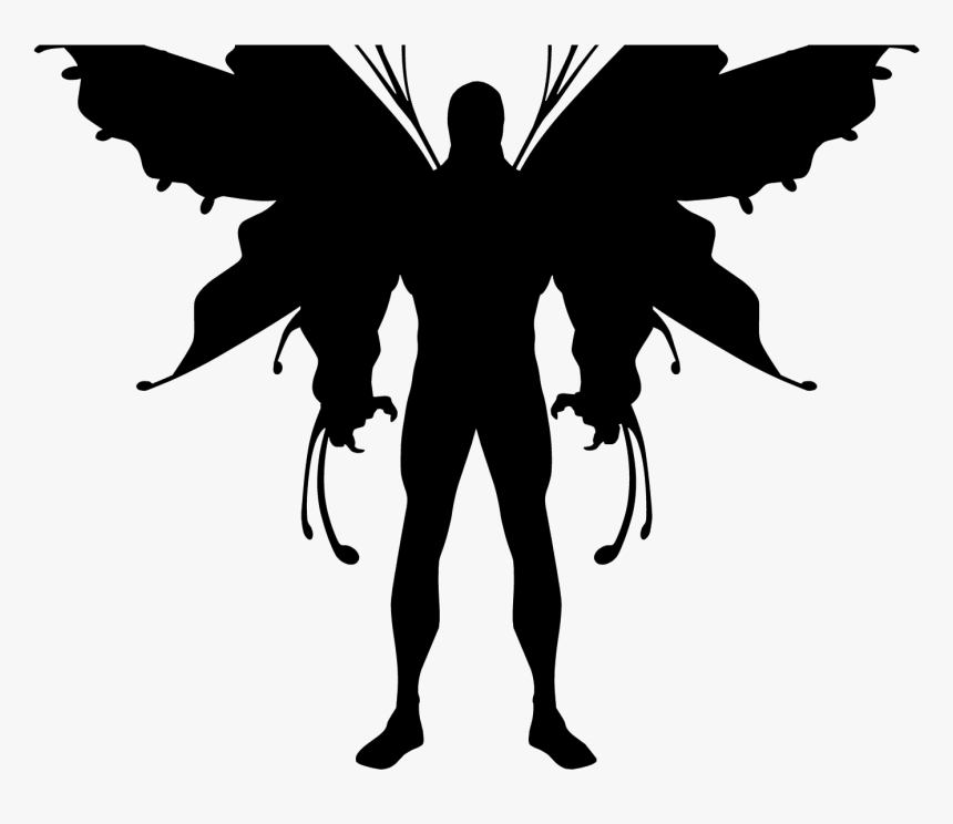 Mothman Silhouette - Mothman Png, Transparent Png