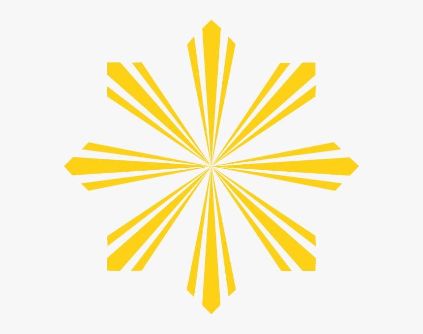 Sun Rays Philippine Flag, HD Png Download